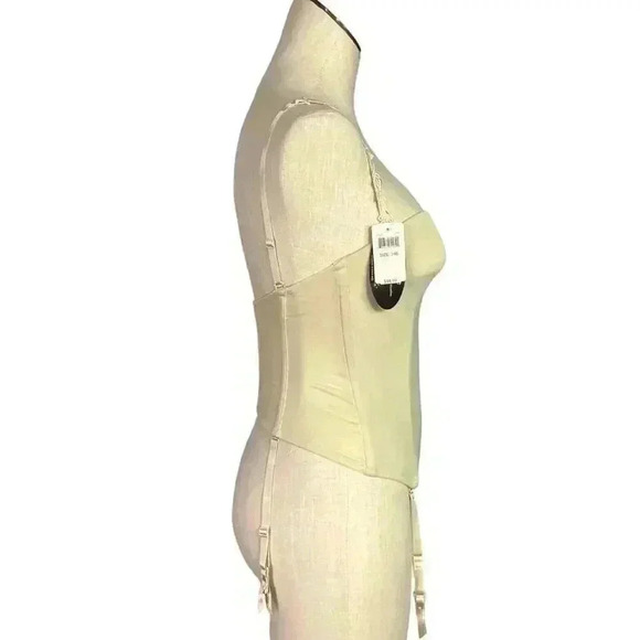 Le Mystere Bustier Bra Women 34B Ivory Seduction Bridal Long Line LY2355 NEW - Picture 2 of 9